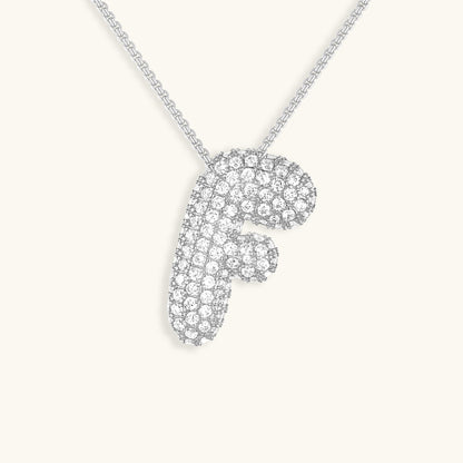 Personalized Initial Necklace | 18k Gold Plated with Diamond Simulant 51