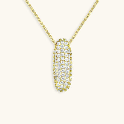 Personalized Initial Necklace | 18k Gold Plated with Diamond Simulant 54