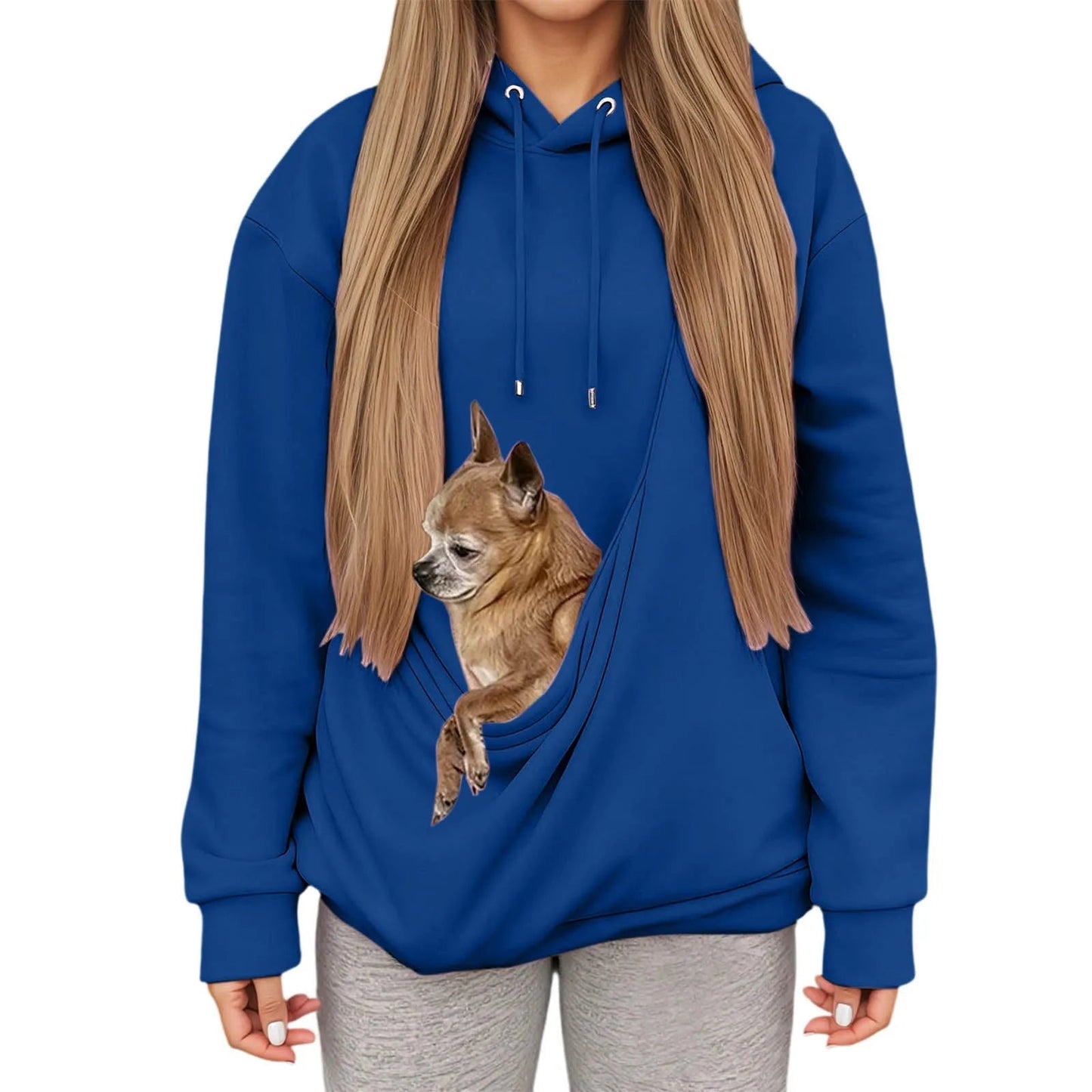 Pet Carrier Hoodie | Cozy Pullover with Built-In Pouch for Dogs and Cats 11