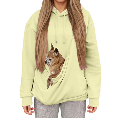 Pet Carrier Hoodie | Cozy Pullover with Built-In Pouch for Dogs and Cats 4