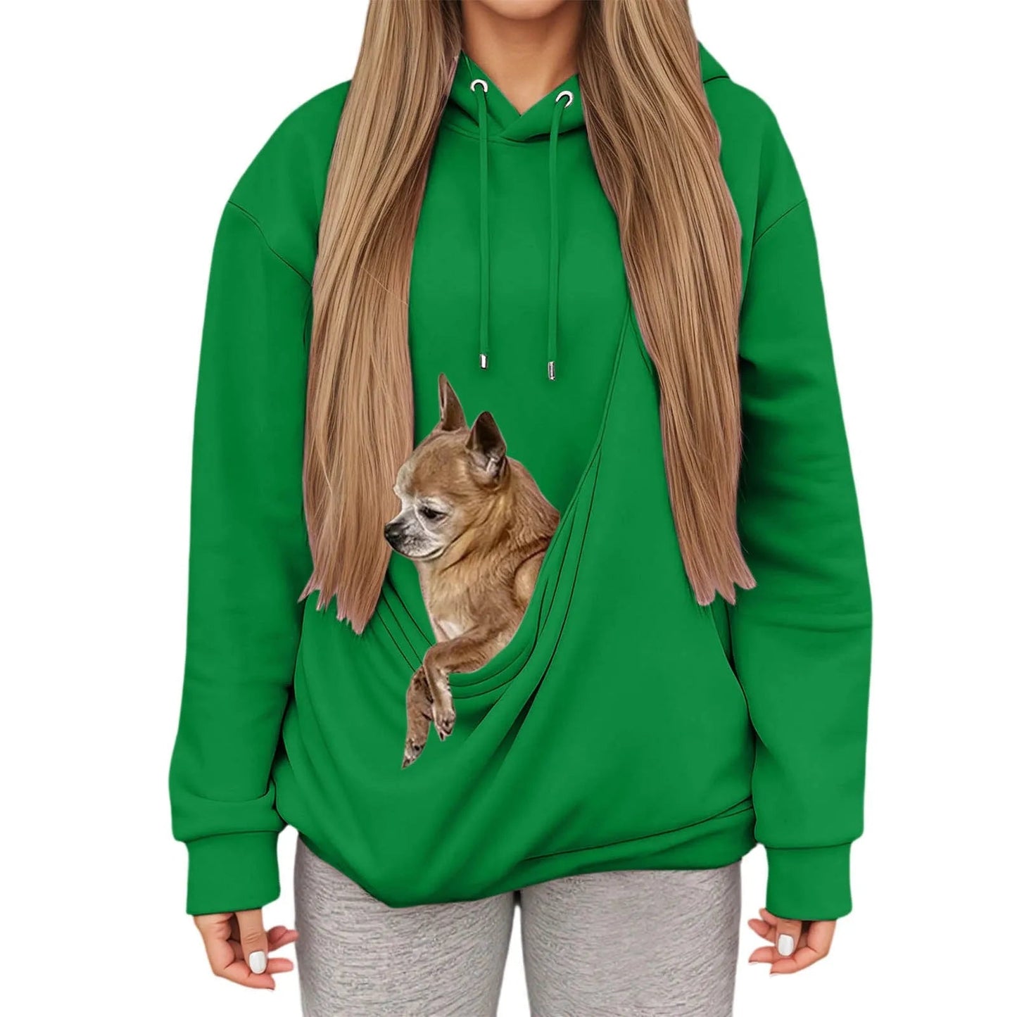 Pet Carrier Hoodie | Cozy Pullover with Built-In Pouch for Dogs and Cats 7