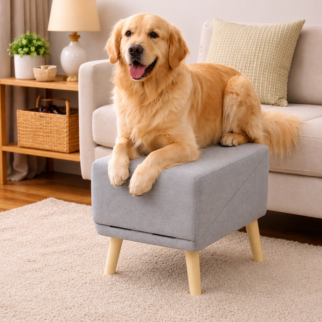 Pet Steps | 2-in-1 Dog Ramp & Stairs with Non-Slip Surface | Foldable Design for Easy Storage and Enhanced Mobility 2