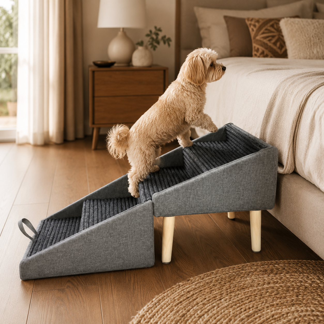 Pet Steps | 2-in-1 Dog Ramp & Stairs with Non-Slip Surface | Foldable Design for Easy Storage and Enhanced Mobility 3