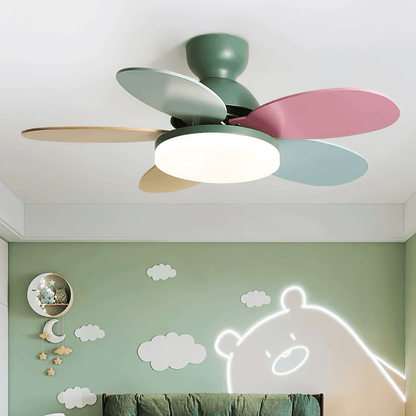 Petalo Ceiling Fan Light | Elegant Flower Petal Design with LED Lighting 3