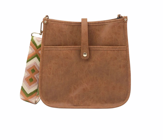 The Mia vegansk läder crossbodyväska (BRUN) - Välj din rem