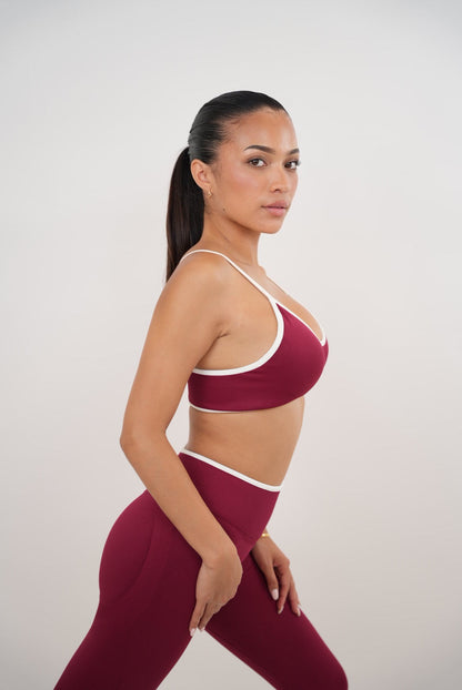 Passion is Power Red Sports Bra