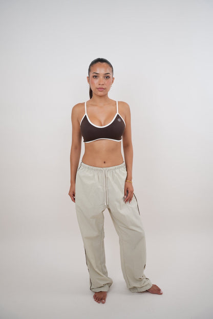 I Accept Change with Grace Beige Versatile Relaxed Fit Pant