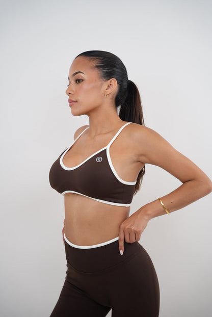 Passion is Power Brown Sports Bra