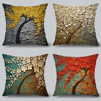 Nordic Style Oil Painting Pillow Covers