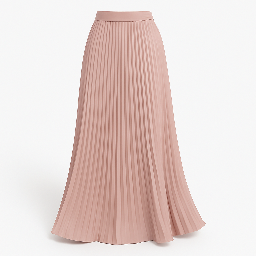 Pleated Maxi Skirt | Lightweight Breathable Fabric for Effortless Elegance 1