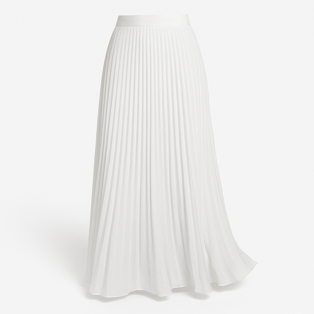 Pleated Maxi Skirt | Lightweight Breathable Fabric for Effortless Elegance 5
