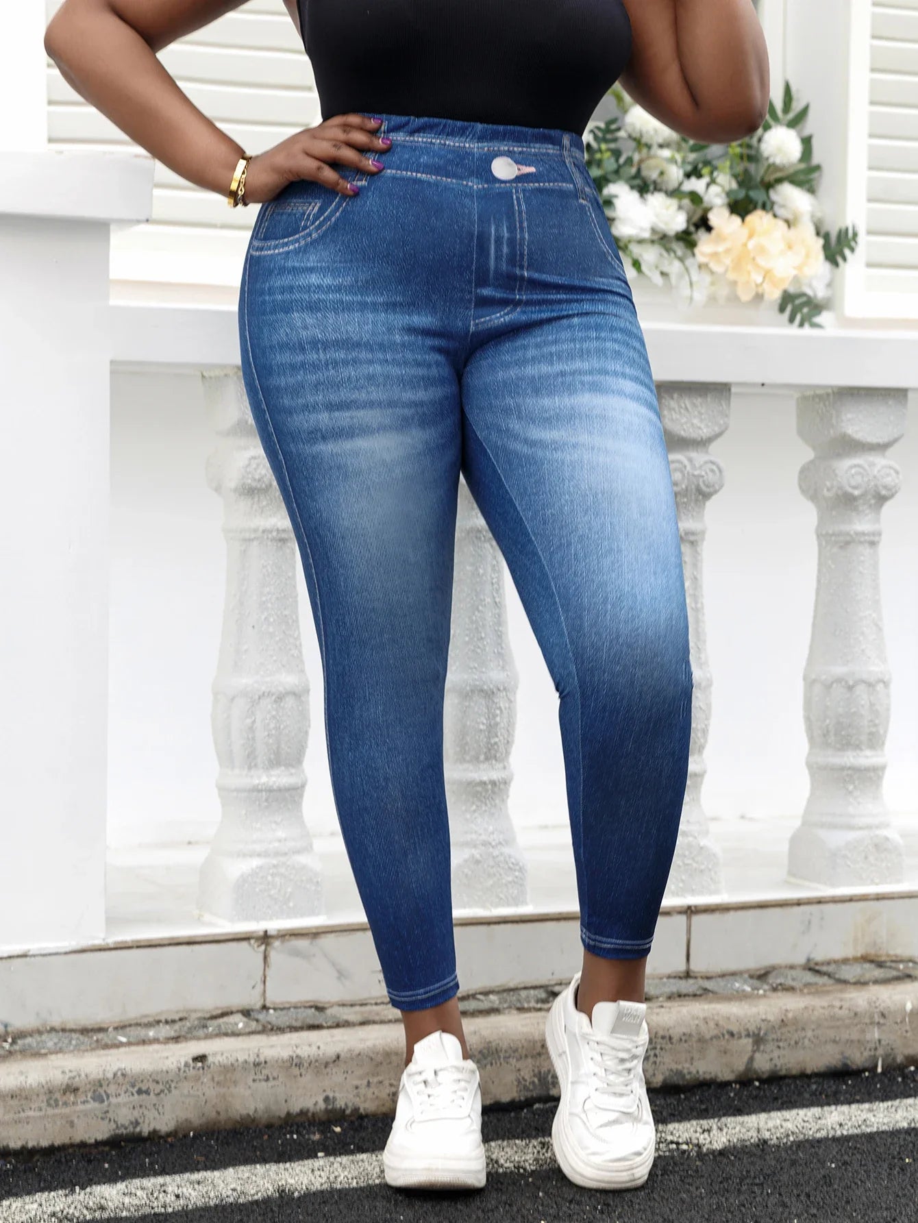 Plus Size Jeggings | Stylish High Waist Design for Everyday Comfort 0