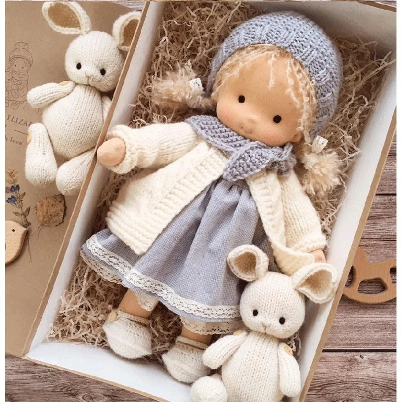 Plush Doll | Handcrafted Soft Cotton Toy for Imaginative Play 0