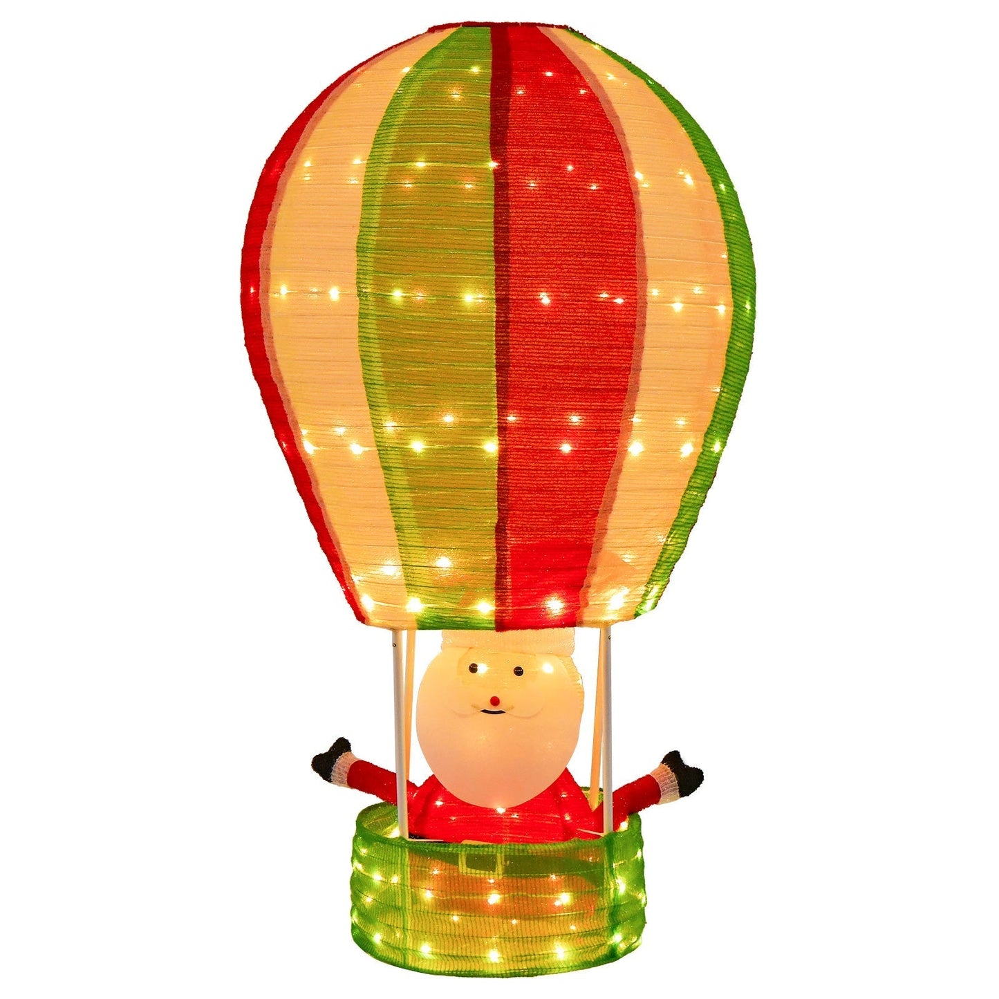 Pop-up Christmas Decoration | LED Santa in Hot Air Balloon 0