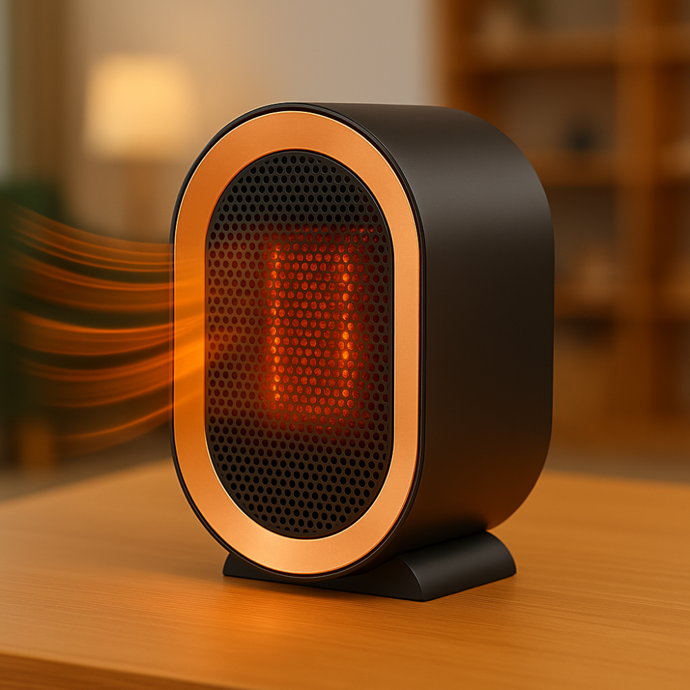 Portable Ceramic Space Heater | Energy Efficient Quiet Heating Solution 0