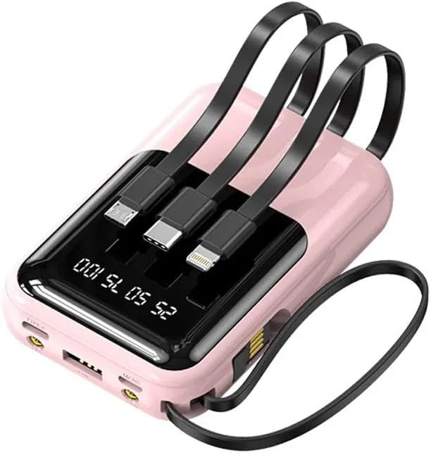 Portable Charger | 10000mAh Power Bank with Fast Charging and Built-in Cables 6