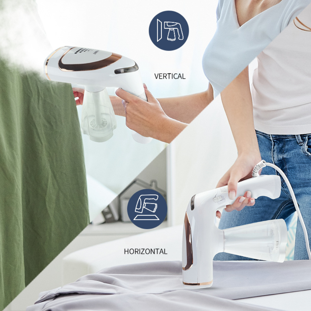 Portable Clothes Steamer | Fast Heat-Up, 2-in-1 Steam and Suction 2