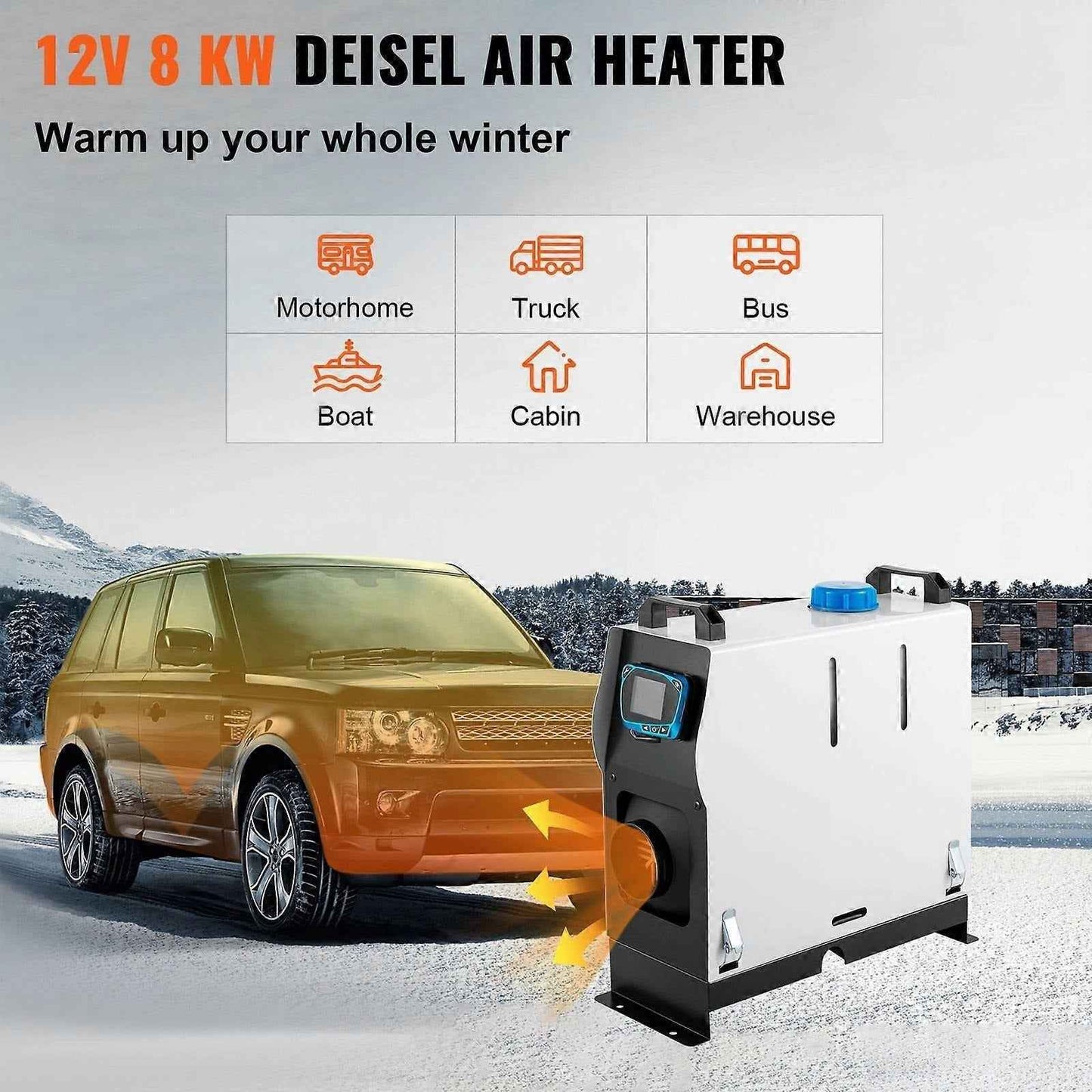 Portable Diesel Heater | Efficient Heating for Vans, Garages, and More 1