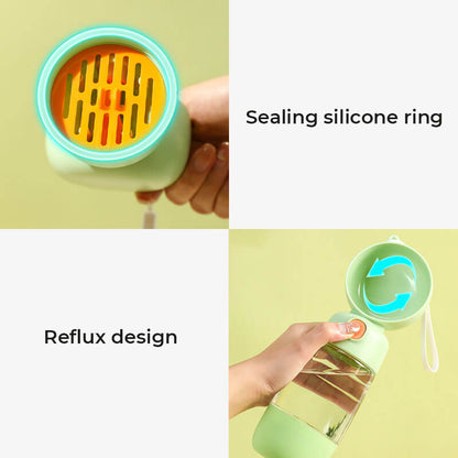 Portable Dog Water Bottle | 2-in-1 Dispenser with Food Container 4