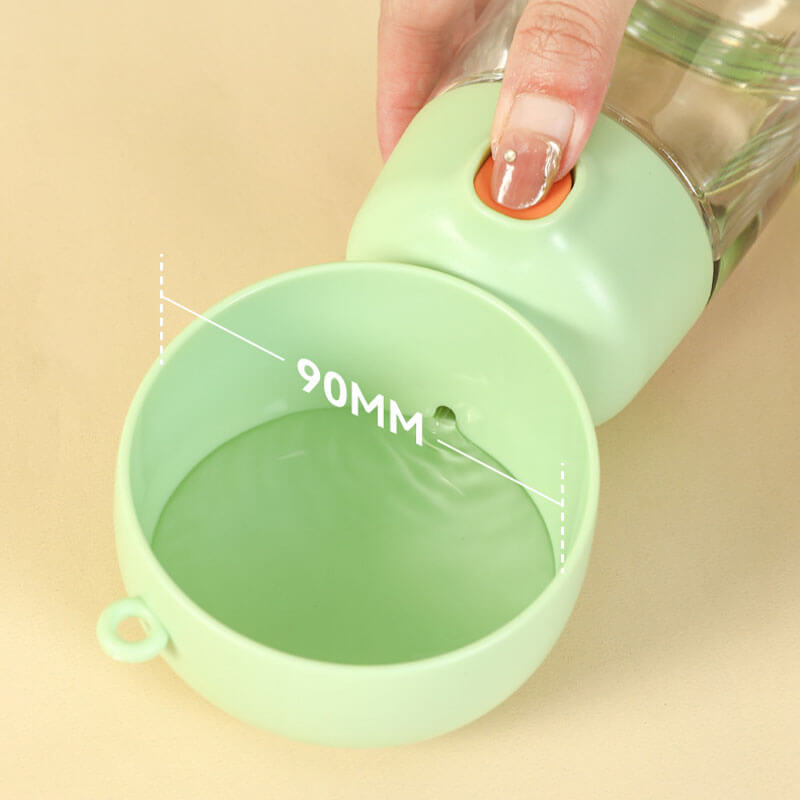 Portable Dog Water Bottle | 2-in-1 Dispenser with Food Container 5
