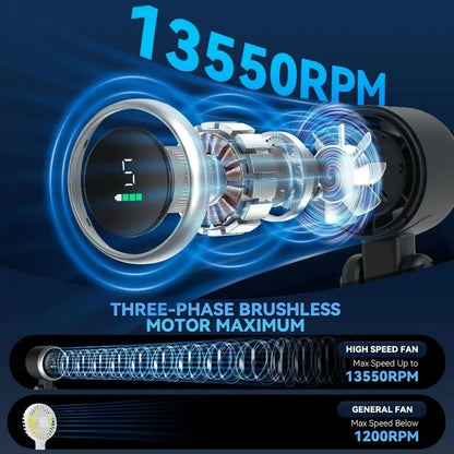Portable Fan | 3-in-1 Battery Operated Mini with 5-Speed Settings 3