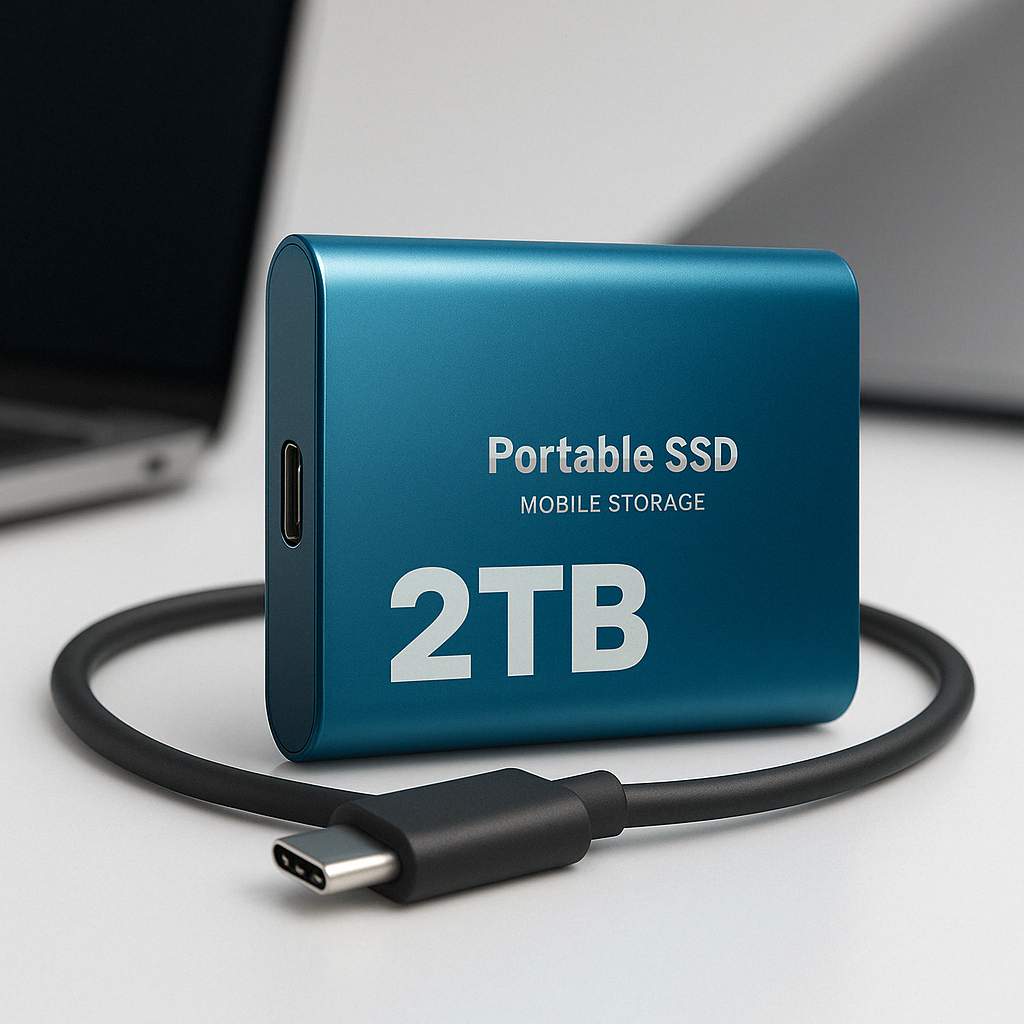 Portable SSD Drive | High-Speed External Storage with Shock-Resistant Design 1