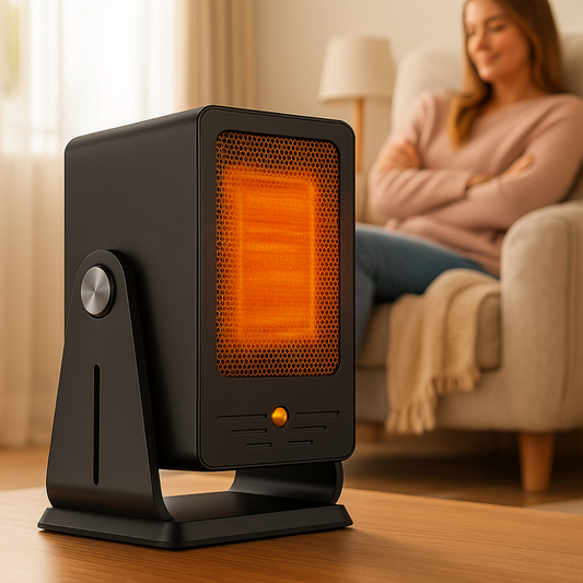Portable Space Heater | Adjustable Thermostat for Efficient Indoor Heating 0