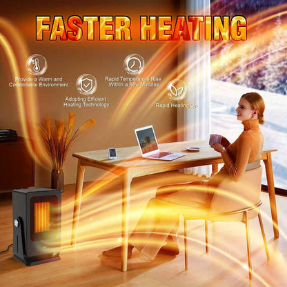 Portable Space Heater | Adjustable Thermostat for Efficient Indoor Heating 6