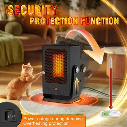 Portable Space Heater | Adjustable Thermostat for Efficient Indoor Heating 7
