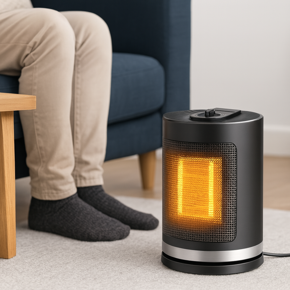 Portable Space Heater | Adjustable Thermostat for Efficient Indoor Heating 8