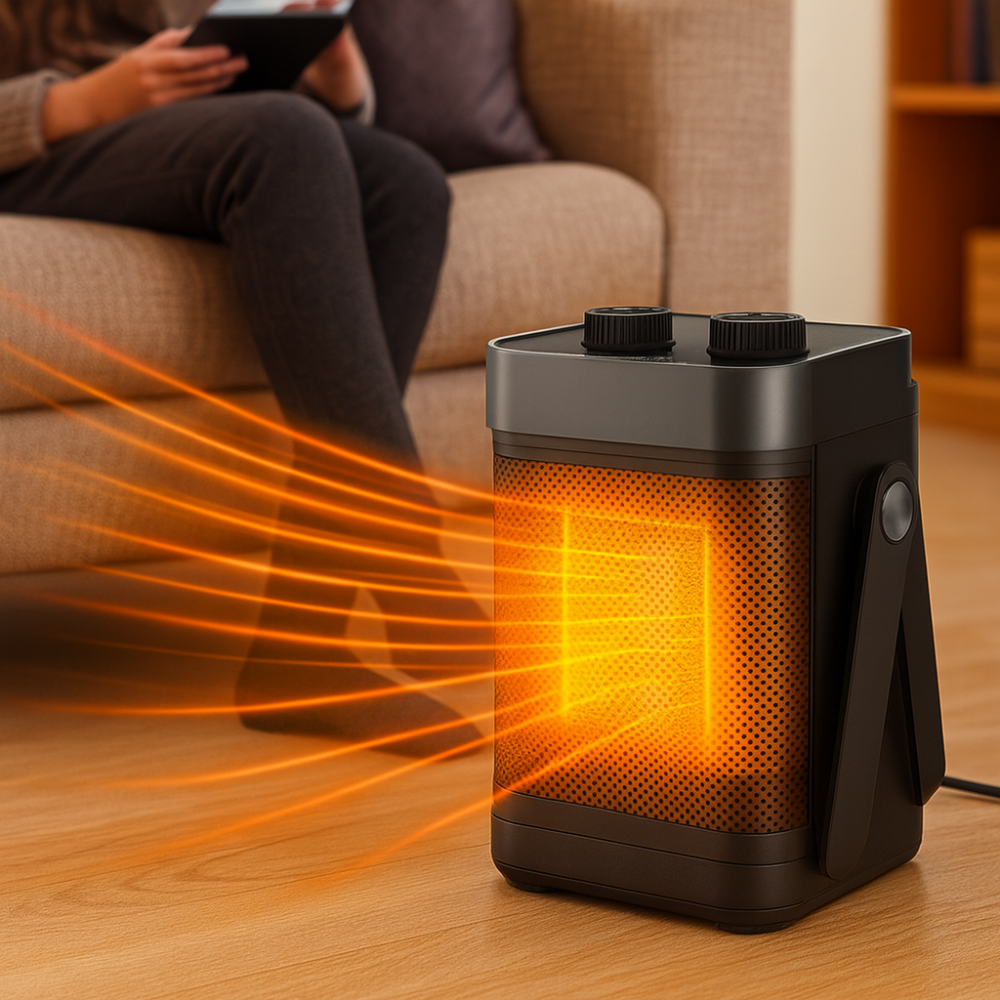 Portable Space Heater | Adjustable Thermostat for Efficient Indoor Heating 9