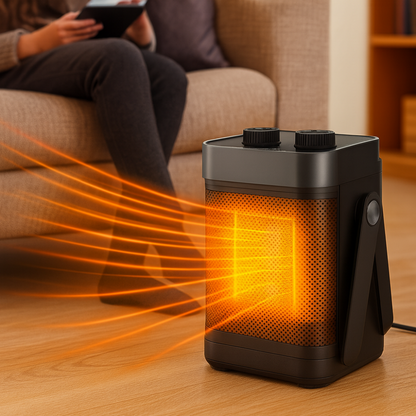 Portable Space Heater | Adjustable Thermostat for Efficient Indoor Heating 9