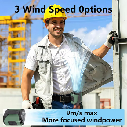 Portable Waist Fan | High-Velocity Cooling with 20000mAh Power Bank and Flashlight 8
