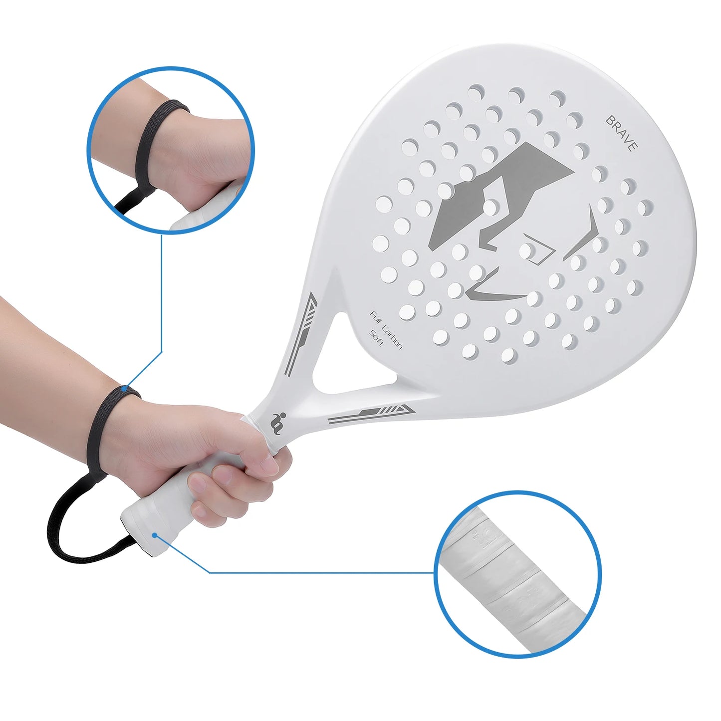 Premium Paddle Tennis Racket | Lightweight Graphite Composite with EVA Foam Core 2