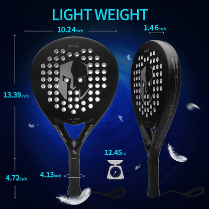 Premium Paddle Tennis Racket | Lightweight Graphite Composite with EVA Foam Core 4