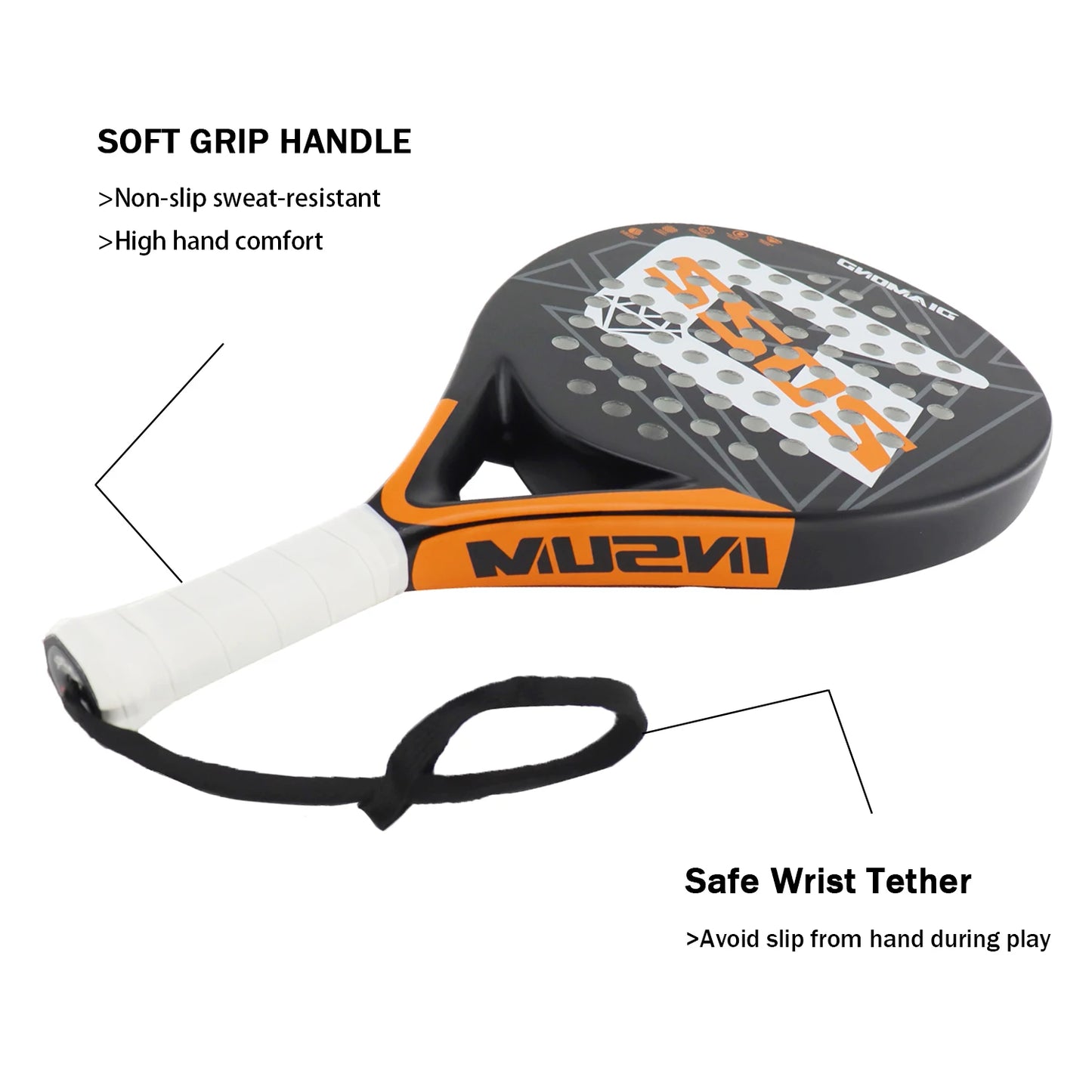 Premium Padel Racket | Carbon Fiber Padel Tennis Racket for Advanced Players 5