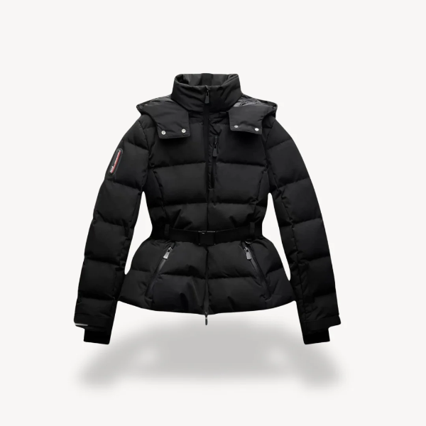 Puffer Jacket | Water-Resistant Quilted Design with Flattering Belted Fit 0