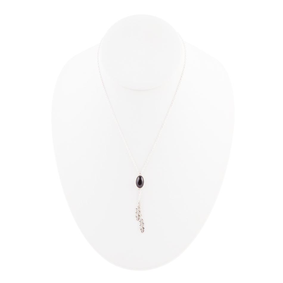 Collana Double Or Nothing Quill Onyx e Argento Sterling