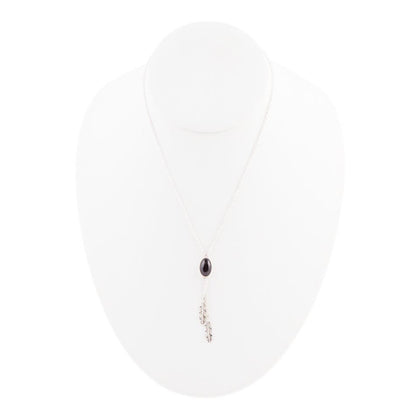 Collana Double Or Nothing Quill Onyx e Argento Sterling