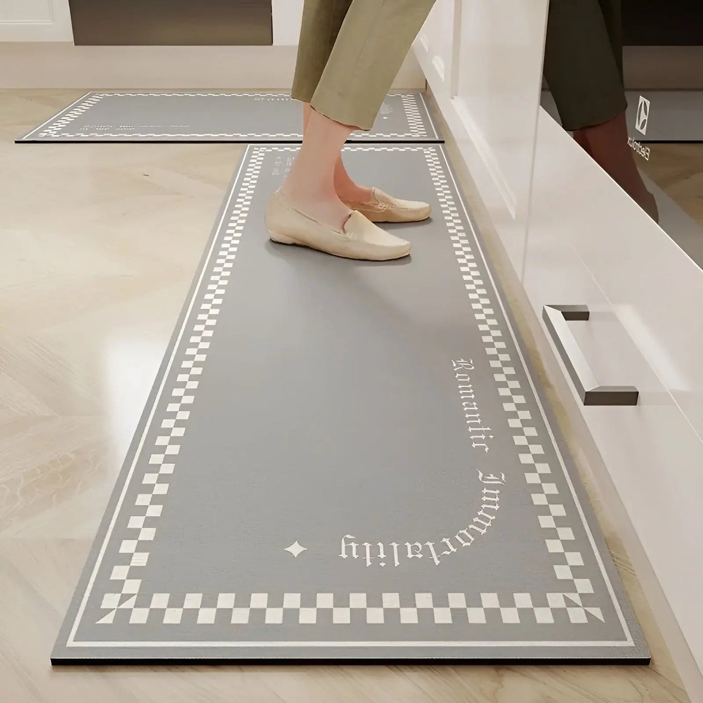 Quick-Drying Non-Slip Anti-Fatigue Kitchen Mat | Super Absorbent PVC Design 3
