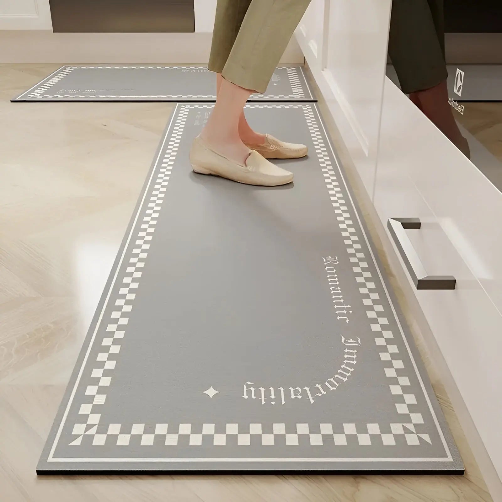 Quick-Drying Non-Slip Anti-Fatigue Kitchen Mat | Super Absorbent PVC Design 3