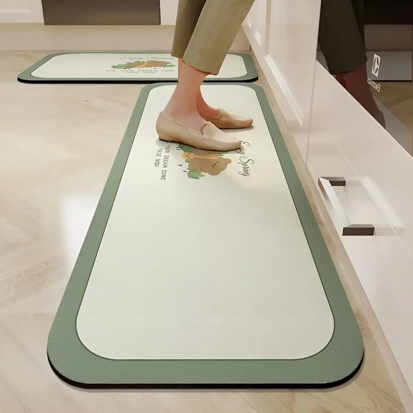 Quick-Drying Non-Slip Anti-Fatigue Kitchen Mat | Super Absorbent PVC Design 5