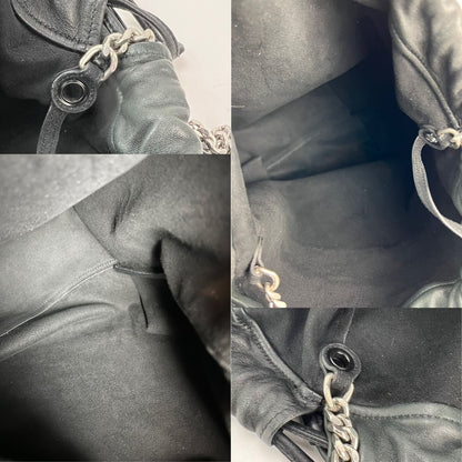 Saint Laurent Lambskin Teddy Drawstring Sac Bucket Bag
