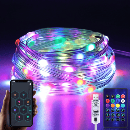 RGBIC String Lights | Dynamic Bluetooth-Controlled Ambiance for Events 5