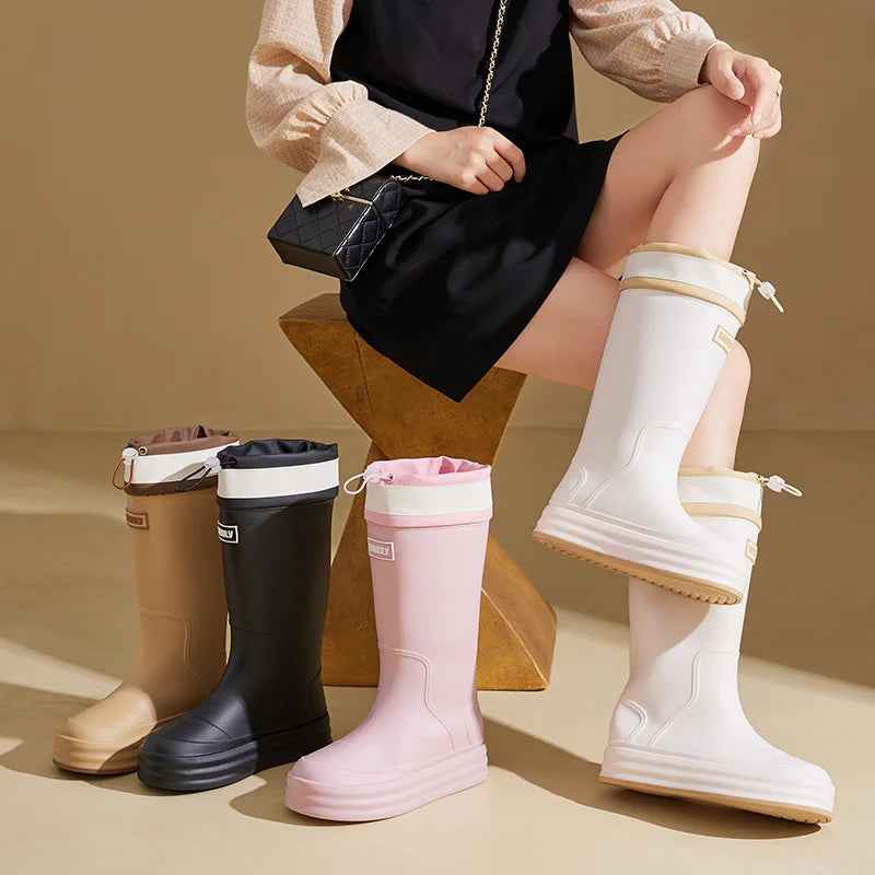 Rain Boots Women | Breathable Waterproof Rubber Anti-Slip Design 2