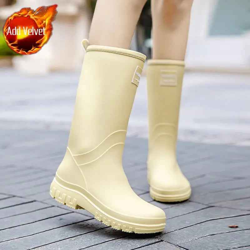 Rain Boots Women | Waterproof Mid-Calf Design with Anti-Slip Sole 4