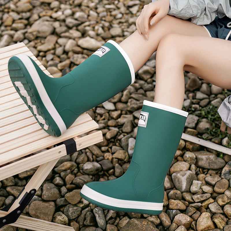 Rain Boots Women | Waterproof Outdoor Rubber Boots with Anti-Slip Sole 5