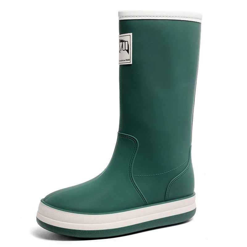 Rain Boots Women | Waterproof Outdoor Rubber Boots with Anti-Slip Sole 9