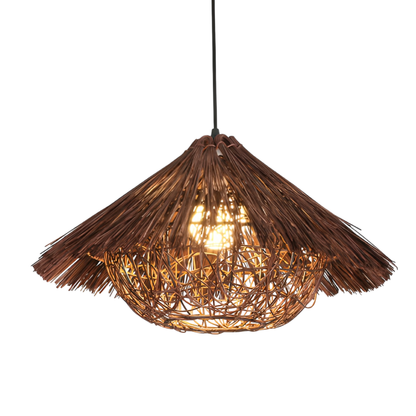 Rattan Pendant Lamp | Hand-Woven Scandinavian Design for Dining 0