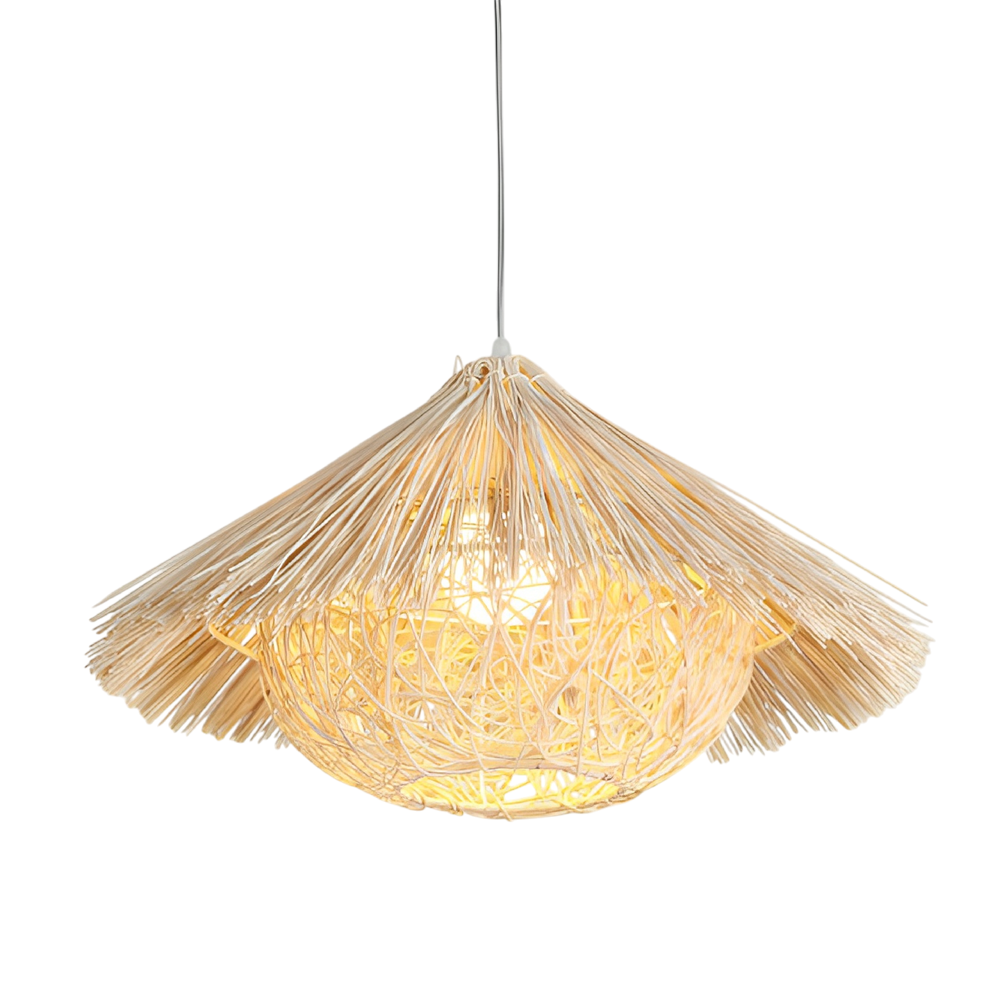 Rattan Pendant Lamp | Hand-Woven Scandinavian Design for Dining 5